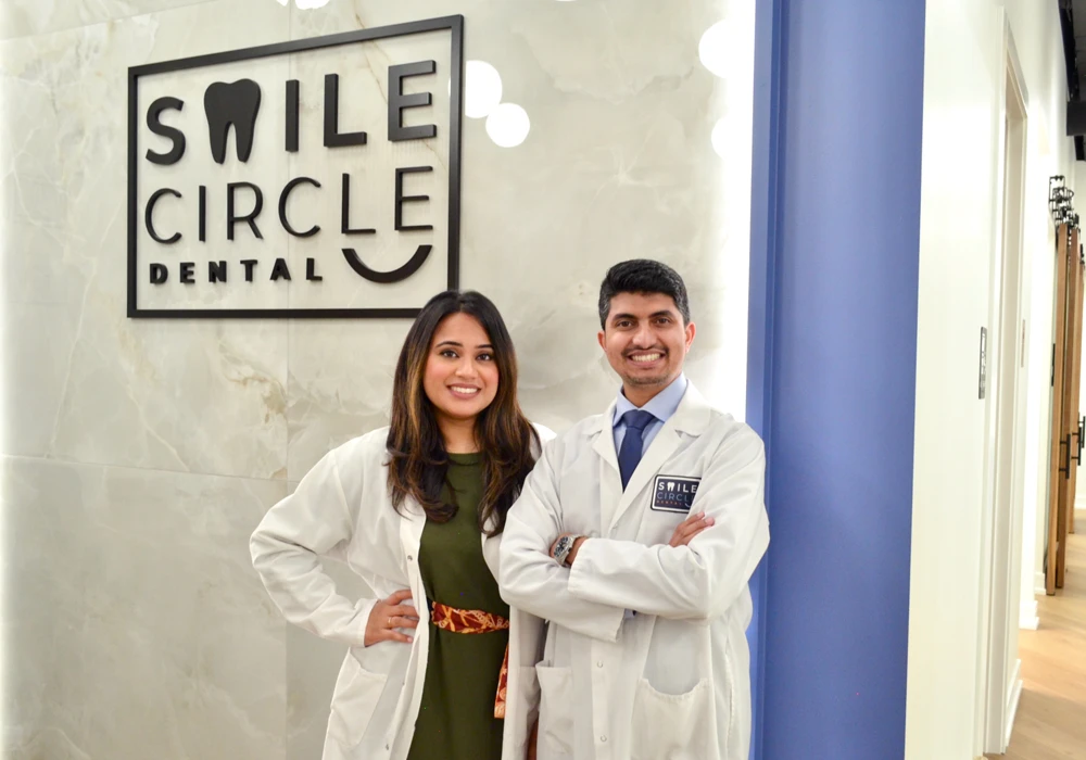 Drs. Amjad Ali and Naela Sayeeduddin, dentists at Smile Circle Dental