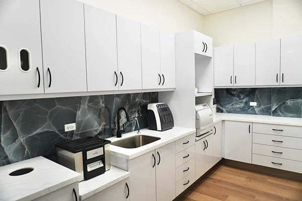 The back room of the Smile Circle Dental clinic