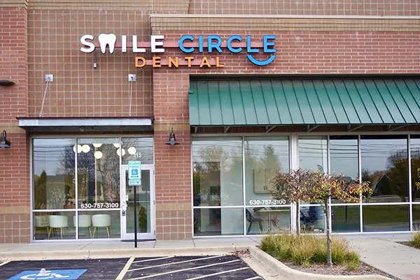 The entrance to the Smile Circle Dental clinic